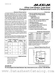 MAX931ESA datasheet pdf MAXIM - Dallas Semiconductor