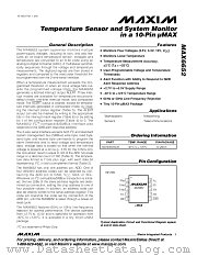 MAX6652AUB datasheet pdf MAXIM - Dallas Semiconductor