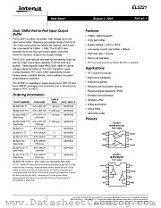 EL5221CY datasheet pdf Intersil