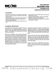 MX98745 datasheet pdf Macronix International