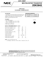 2SK3642 datasheet pdf NEC