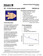 TGF2021-01 datasheet pdf TriQuint Semiconductor