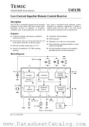 U4313B-AFL datasheet pdf TEMIC