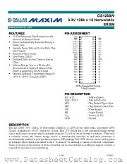 DS1258W-100 datasheet pdf MAXIM - Dallas Semiconductor