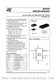 M48T59YSH datasheet pdf ST Microelectronics