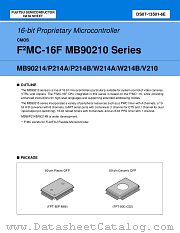 MB90P214BPF datasheet pdf Fujitsu Microelectronics