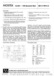 MK4116P-2 datasheet pdf etc