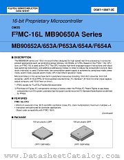 MB90F654APF datasheet pdf Fujitsu Microelectronics