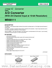 MB88111PFQ datasheet pdf Fujitsu Microelectronics