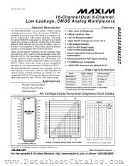 MAX337MJI datasheet pdf MAXIM - Dallas Semiconductor
