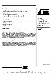 T6816-TIQ datasheet pdf Atmel