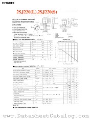 2SJ220S datasheet pdf Hitachi Semiconductor