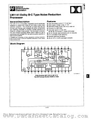 LM1141N datasheet pdf National Semiconductor