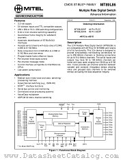 MT89L86AP datasheet pdf Mitel Semiconductor
