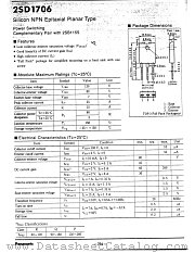 2SD1706 datasheet pdf Panasonic