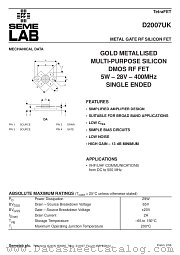 D2007 datasheet pdf SemeLAB