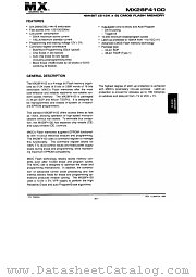 MX28F4100 datasheet pdf Macronix International