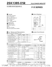 2SK1385-01R datasheet pdf Fuji Electric