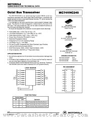 MC74VHC245M datasheet pdf ON Semiconductor