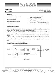 VSC8121QI datasheet pdf Vitesse Semiconductor Corporation