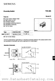 TCA205 datasheet pdf Siemens