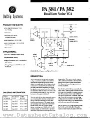 PDA382S datasheet pdf etc