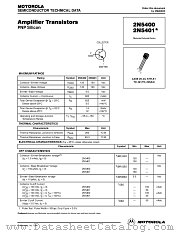 2N5401G datasheet pdf Motorola
