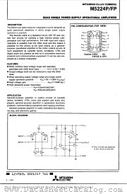 M5224FP datasheet pdf Mitsubishi Electric Corporation