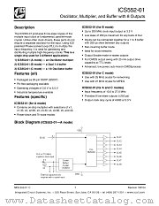 ICS55201-01 datasheet pdf Integrated Circuit Systems