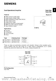 TAA2765 datasheet pdf Siemens