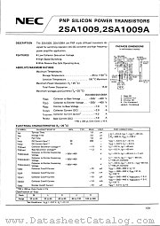 2SA1009A datasheet pdf NEC