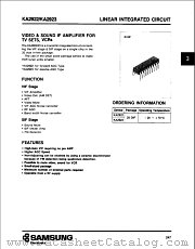KA2922 datasheet pdf Samsung Electronic