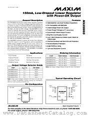 MAX8885EUK25 datasheet pdf MAXIM - Dallas Semiconductor