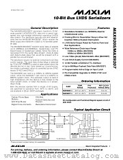 MAX9207EAI datasheet pdf MAXIM - Dallas Semiconductor
