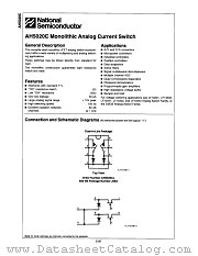 AH5020CJ datasheet pdf National Semiconductor