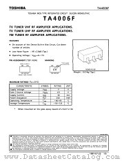 TA4006F datasheet pdf TOSHIBA