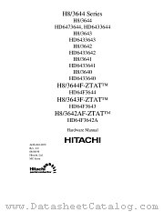 HD6433642H datasheet pdf Hitachi Semiconductor