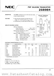 2SB984 datasheet pdf NEC