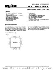 MX10FMAXDQC datasheet pdf Macronix International