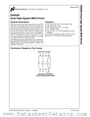 DS0026CN datasheet pdf National Semiconductor