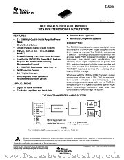 TAS5101IDAPR datasheet pdf Texas Instruments
