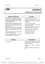 AK2504A datasheet pdf AKM