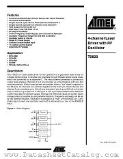 T0820-TCQ datasheet pdf Atmel