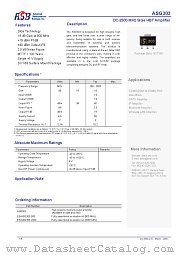 ASG303 datasheet pdf Advanced Semiconductor Business Inc
