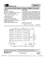 CS5451A-IS datasheet pdf Cirrus Logic