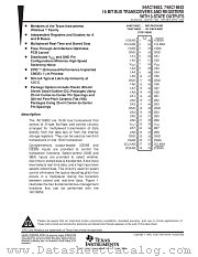 54AC16652 datasheet pdf Texas Instruments