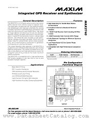 MAX2740ECM datasheet pdf MAXIM - Dallas Semiconductor