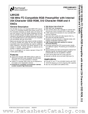 LM1236 datasheet pdf National Semiconductor