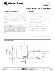 ML4771CS datasheet pdf Micro Linear
