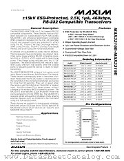MAX3317ECUP datasheet pdf MAXIM - Dallas Semiconductor